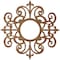 Ekena Millwork Dijon Wood Fretwork Pierced Ceiling Medallion, Walnut, 16"OD x 5 1/4"ID x 3/8"T CMWP16X16X0375DIWA - alternate 2